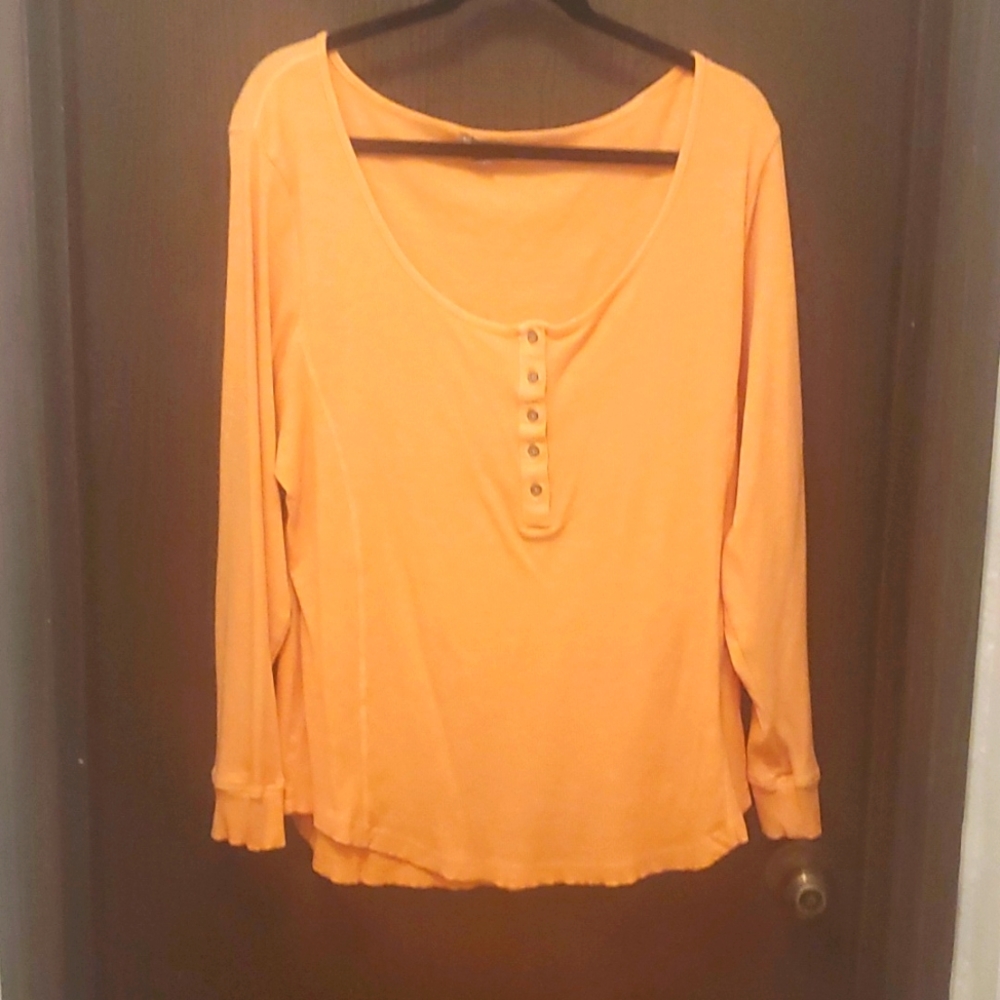 Coral Henley top